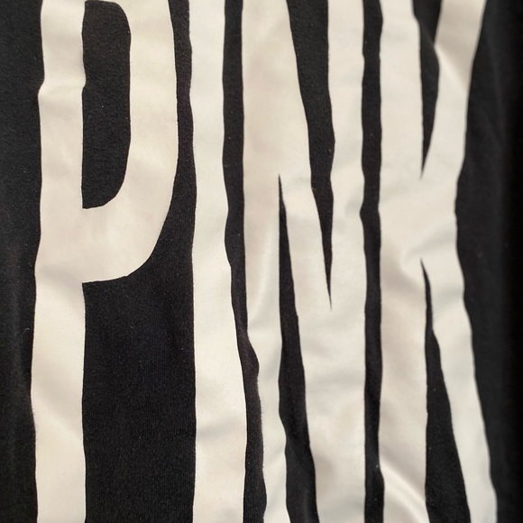 Last chance! PINK Victorias Secret Small petite black sweatshirt - Picture 2 of 5